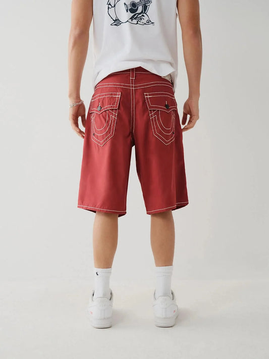 Vintage Streetwear Embroidery Cargo Short Denim Pants Y2k Buddha Black Shorts Men Baggy Jeans Harajuku Sweatpants Mens Clothing - Premium Kiosk