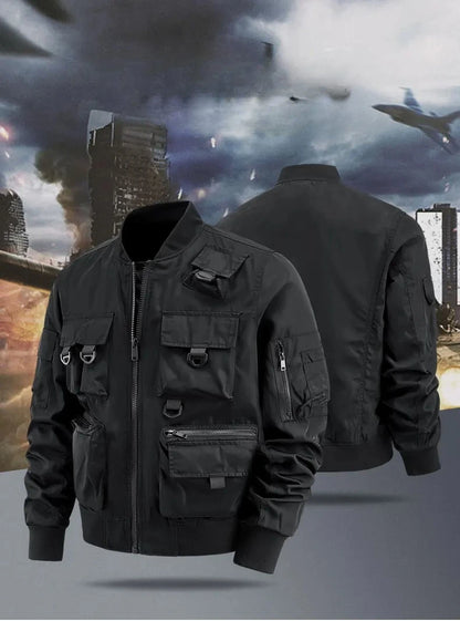 Men's Casual Multi-Functional Jackets Men's Cool Coats Outdoors Classics Cross-Country Sports Windproof Waterproof Autumn Winter