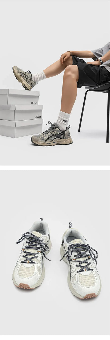 2025 Spring New Men's Fashion Network Surface Breathable Sports Daddy Shoes All Casual Comfortable Running Mountaineering Shoes