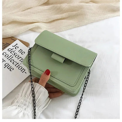 Women's Crossbody Bag New Small Square Bag Trendy Fashion Casual Simple Wide Shoulder Strap Retro One Shoulder Messenger Bag