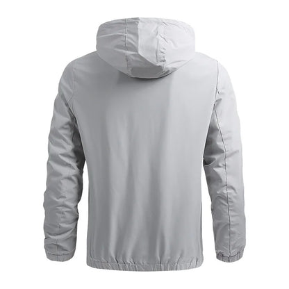 Hooded Jacket Men Autumn Thin Breathable Outdoor Sportwear Windbreaker Hiking Sport Outwear Windproof Hoodies Men's Clothing Top