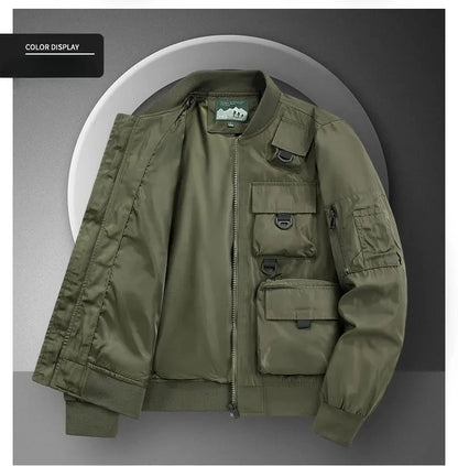 Men's Casual Multi-Functional Jackets Men's Cool Coats Outdoors Classics Cross-Country Sports Windproof Waterproof Autumn Winter