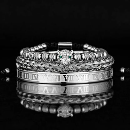 3pcs/set Luxury Set Trendy customized Bracelets wholesale Men Jewelry Bracelets