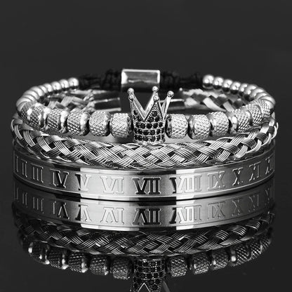 3pcs/set Luxury Set Trendy customized Bracelets wholesale Men Jewelry Bracelets