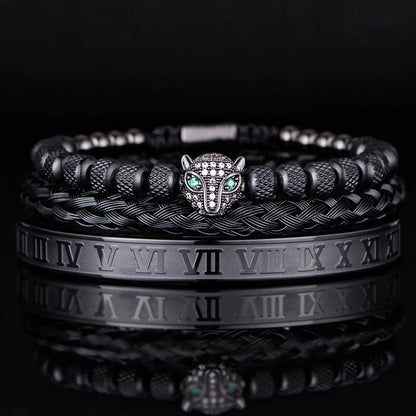 3pcs/set Luxury Set Trendy customized Bracelets wholesale Men Jewelry Bracelets