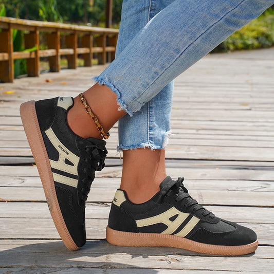 2025 New Ladies Black Sneakers Soft-soled Comfortable Shoes Women Leisure Joker Walking Shoes Feminino Zapatillas Mujer