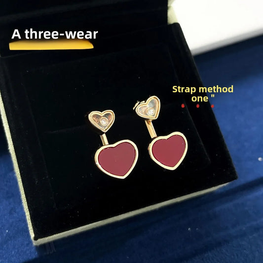2025 New Fashionable Minimalist, Small and Popular, Exquisite Love Earrings for Women, Suitable for Jewelry Gifts, Free Shipping