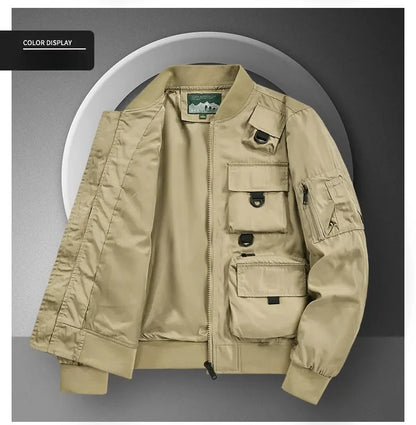 Men's Casual Multi-Functional Jackets Men's Cool Coats Outdoors Classics Cross-Country Sports Windproof Waterproof Autumn Winter
