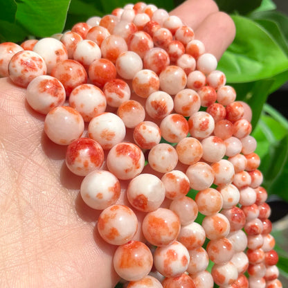 4-12mm Persian Jades Beads Smooth Spacer Jasper Stone Beads Loose Round for Jewelry Charms Bracelets Making DIY Accessory