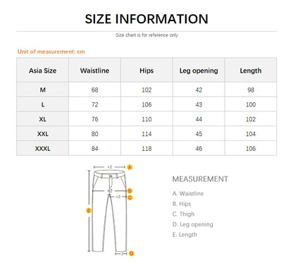 Men's Baggy Straight Cargo Jeans Elastic Waist Drawstring Casual Pants High Street Fashion Vintage Trousers Male Trendy Brand