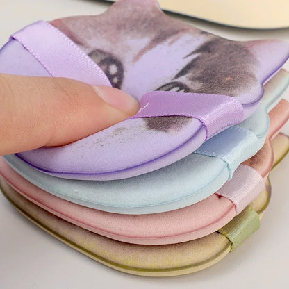 10PCS Cute Cat Makeup Puff Foundation Cosmetic Puff Smooth Powder Concealer Beauty Dry and Wet Dual-use Powder Puff Makeup Tool