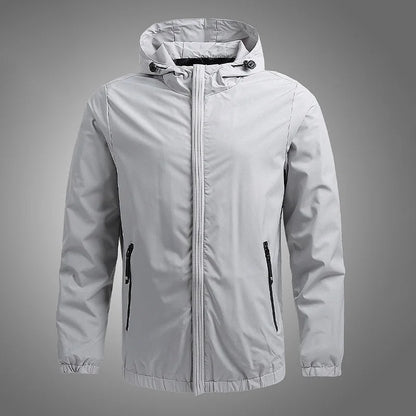 Hooded Jacket Men Autumn Thin Breathable Outdoor Sportwear Windbreaker Hiking Sport Outwear Windproof Hoodies Men's Clothing Top
