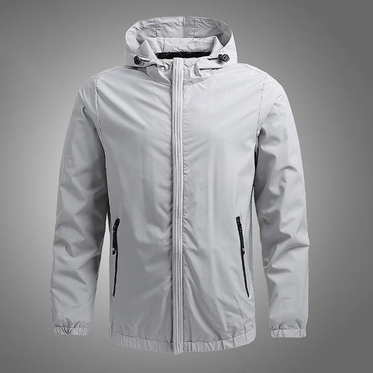 Hooded Jacket Men Autumn Thin Breathable Outdoor Sportwear Windbreaker Hiking Sport Outwear Windproof Hoodies Men's Clothing Top