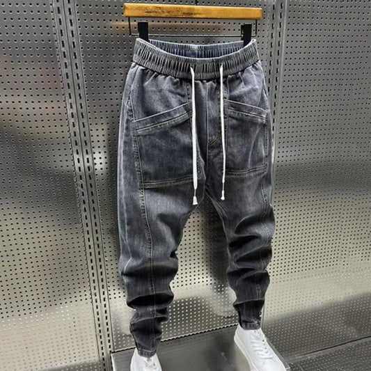 Cargo Pants Men Jogging Casual Pants Cotton Full Length Military Mens Streetwear Mens Work Tracksuit Trousers Jeans - Premium Kiosk