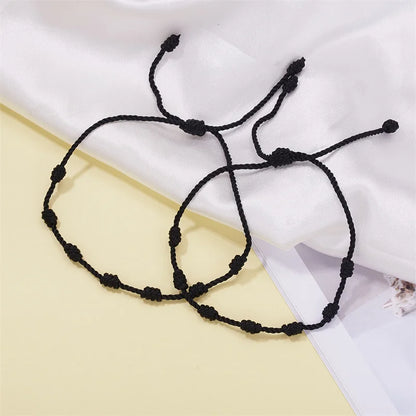 2Pcs/Set 7 Knots Red String Bracelet for Women Men Lucky Amulet Handmade Rope Bracelets Friendship Couple Wristband Jewelry Gift