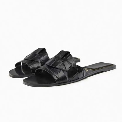 2024 New Fashion Slippers Women Sexy Flat Sandals Casual Ladies Sand Beach Slippers Elegant Fish Mouth Slippers Women - Premium Kiosk