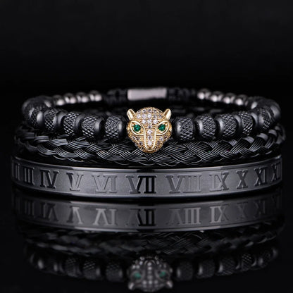 3pcs/set Luxury Set Trendy customized Bracelets wholesale Men Jewelry Bracelets