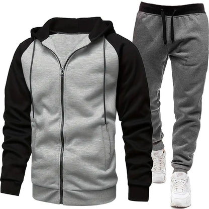 Hoodies Sets Men's Clothing Fashion Autumn/Winter Designer Clothing Hooded Jacket + Pants Suit Jogging Sportswear Two-piece Suit