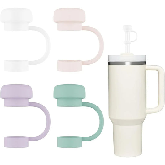 4 Pcs Straw Covers for Stanley Cup 40-20 oz, 0.4 inches Silicone Straw Cover Caps, Stanley Cups Accessories