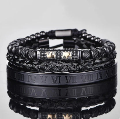 3pcs/set Luxury Set Trendy customized Bracelets wholesale Men Jewelry Bracelets