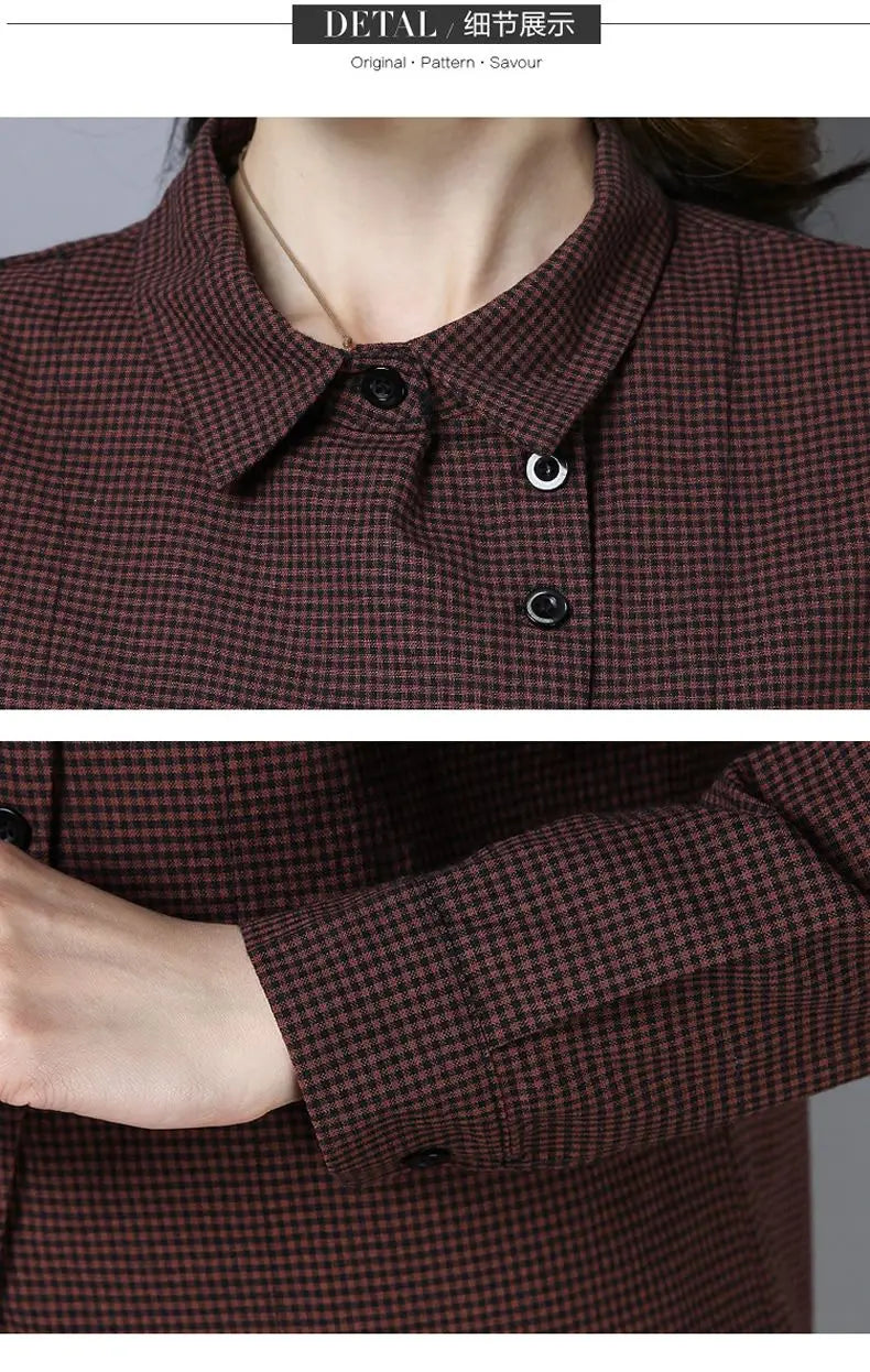 Women's Clothing  2022 Blouses Women Shirt thin Slim creative irregular Button turn-down collar lattice  spring summer leisure
