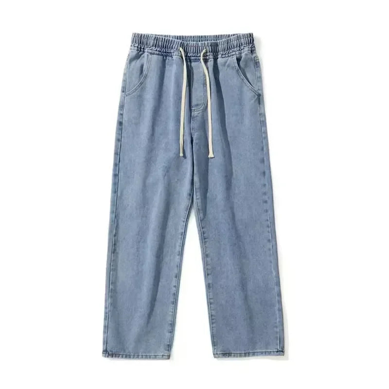 Jeans Men Wide Leg Cargo Pants Streetwear Baggy Men Korean Fashion Loose Straight Male Clothing Y2K Hip Hop Style Male Trousers - Premium Kiosk