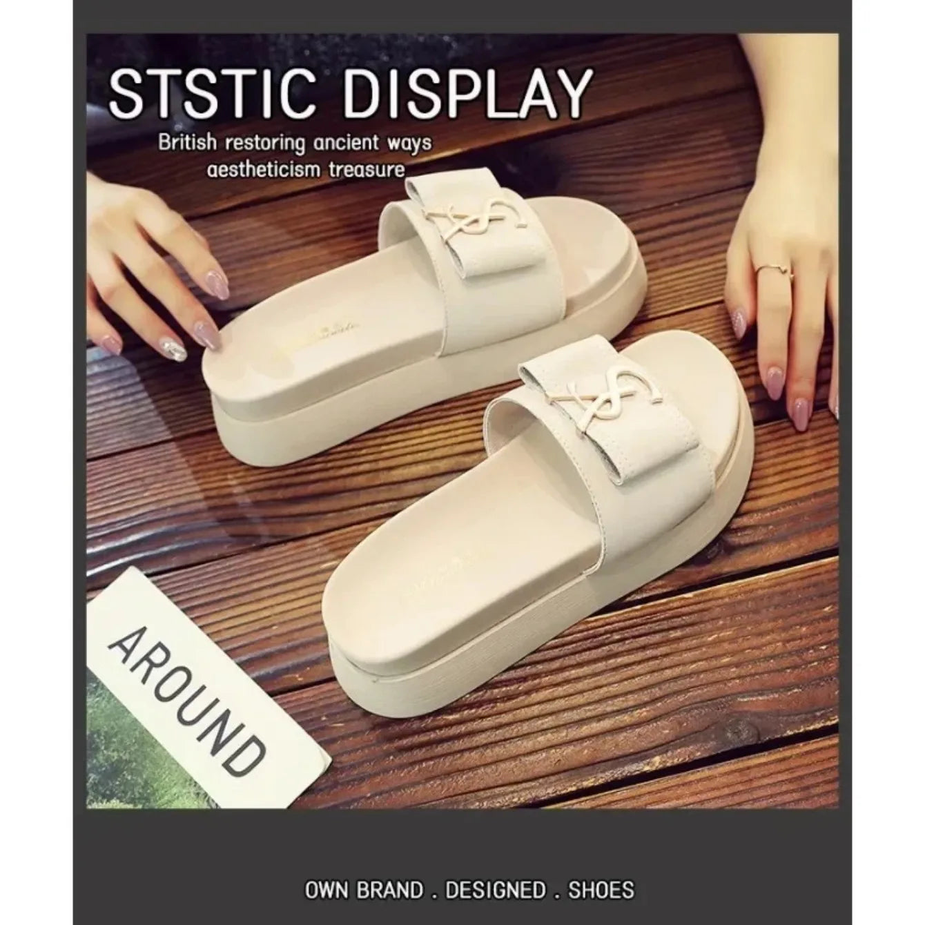Women Slippers Summer Anti-slip Shoes Platform Design Trend Casual Fashion Sandals Casual Outside Non-slip Slippers Slides Women