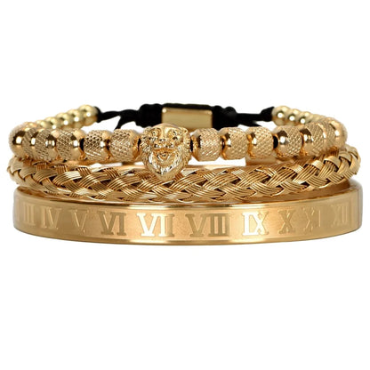 3pcs/set Luxury Set Trendy customized Bracelets wholesale Men Jewelry Bracelets