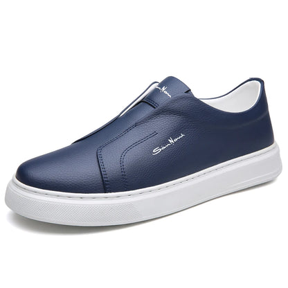 2025 Summer New Mens Loafers Trend Concise Casual Shoes Fashion Urban Leisure Leather Shoes Comfortable Convenient Board Shoes