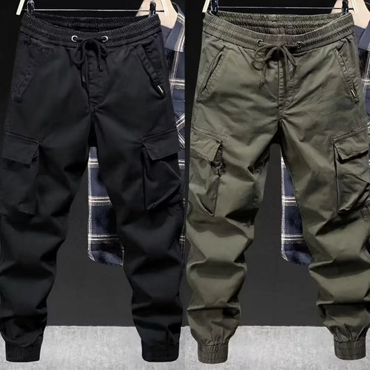 Cargo Pants Men Jogging Casual Pants Cotton Full Length Military Mens Streetwear Mens Work Tracksuit Trousers Plus Size