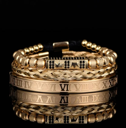 3pcs/set Luxury Set Trendy customized Bracelets wholesale Men Jewelry Bracelets