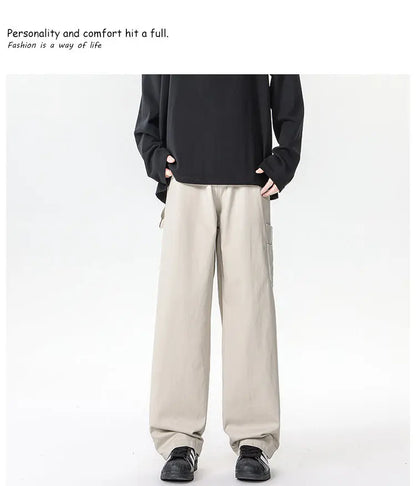 M-XXXXXXXXL Mens Cargo Combat Trousers Chino Cotton Jeans Casual Streetwear Work Wear Pants Plain Color Autumn Bottoms 8XL 7XL - Premium Kiosk