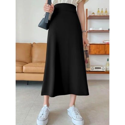 Women's Long Dresses Classic Fashion Elegant High Stretch Solid Colour Long Dresses Suitable for Dating and Shopping