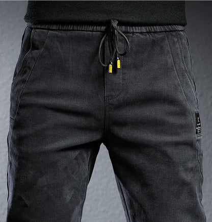 Spring Summer Black Gray Cargo Jeans Men Streetwear Denim Jogger Pants Men Baggy Harem Jean Trousers cargo pants men jeans - Premium Kiosk