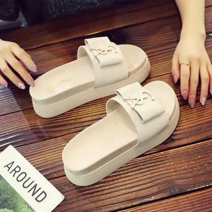 Women Slippers Summer Anti-slip Shoes Platform Design Trend Casual Fashion Sandals Casual Outside Non-slip Slippers Slides Women