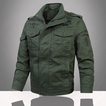 2025 Mens Jacket Fashion Trend Workwear Vintage Coat Winter Warm Windproof Casual Outwear Military jacket pilot