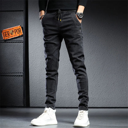 Spring Summer Black Gray Cargo Jeans Men Streetwear Denim Jogger Pants Men Baggy Harem Jean Trousers cargo pants men jeans - Premium Kiosk