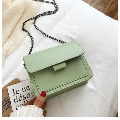 Women's Crossbody Bag New Small Square Bag Trendy Fashion Casual Simple Wide Shoulder Strap Retro One Shoulder Messenger Bag