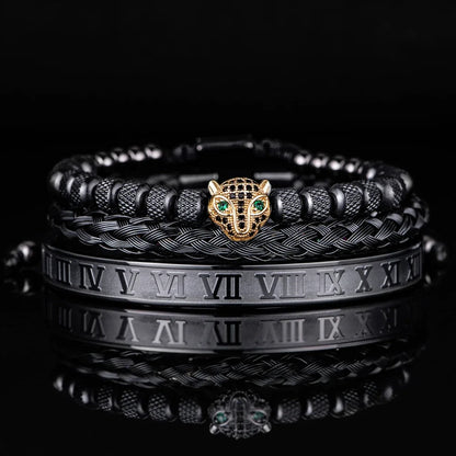 3pcs/set Luxury Set Trendy customized Bracelets wholesale Men Jewelry Bracelets