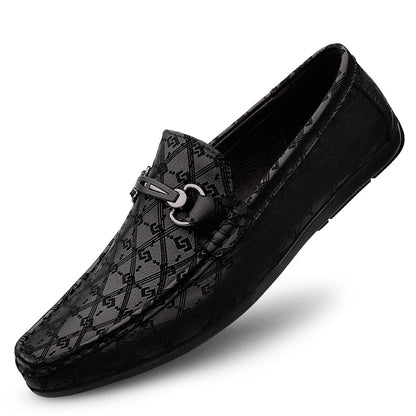 2022 New Black Loafers Men's Leather High Quality Designer Men's Shoes Leather Shoes Soft Sole Comfortable Casual Shoes Moccasin