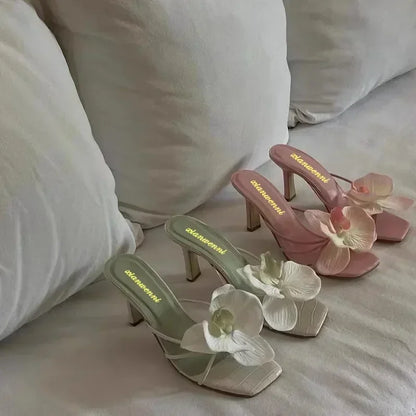 Women's Slippers Casual Fashionable  High Quality Shoes for Women Shallow Women Sandals Elegant Flowers Design Women's Slippers