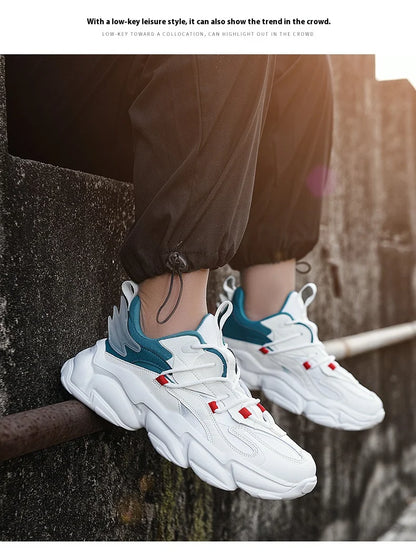 2025 new fashion platform daddy shoes men's ins port fashion shoes male personality popular leisure running shoes