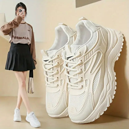 Women's Dad Shoes 2024 New High on Platform Ladies Footwear Original Arrival Comfortable and Elegant Sale Offers Aesthetic Cheap