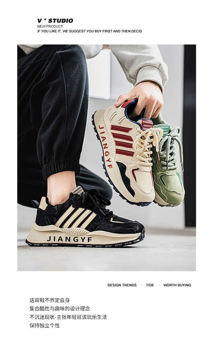 2025 All-Season Lightweight Chunky Dad Sneakers | Comfy Versatile Sport-Style Running Shoes for Men