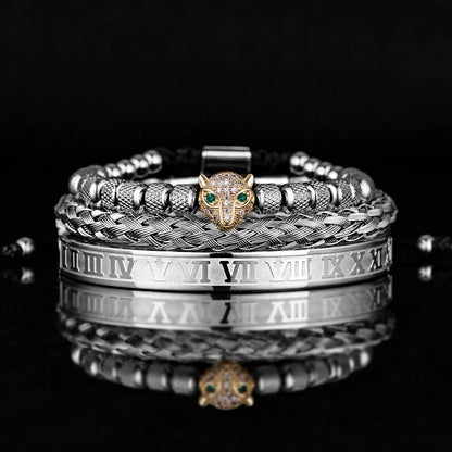 3pcs/set Luxury Set Trendy customized Bracelets wholesale Men Jewelry Bracelets