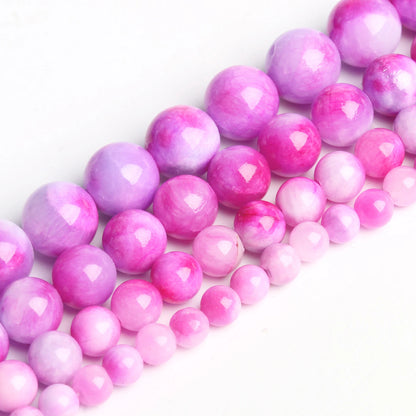 4-12mm Persian Jades Beads Smooth Spacer Jasper Stone Beads Loose Round for Jewelry Charms Bracelets Making DIY Accessory
