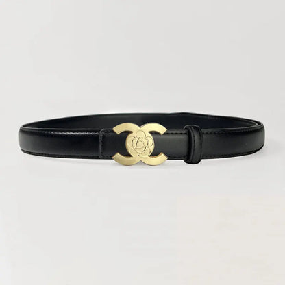 Women's belts designed in the style of luxury brands make women look more beautiful when worn as accessories and can also be giv