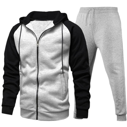 Hoodies Sets Men's Clothing Fashion Autumn/Winter Designer Clothing Hooded Jacket + Pants Suit Jogging Sportswear Two-piece Suit
