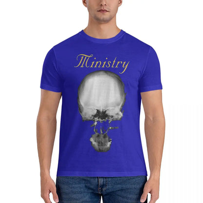 Men LOGO T Shirts Ministry Cotton Tops Casual Short Sleeve Round Neck Tee Shirt 6XL T-Shirts