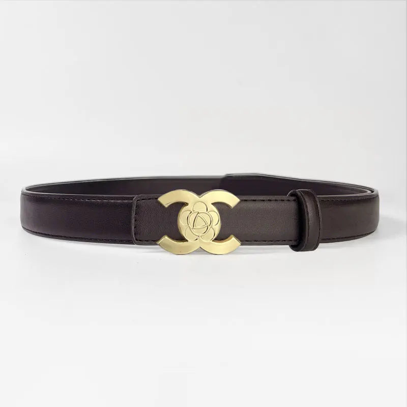 Women's belts designed in the style of luxury brands make women look more beautiful when worn as accessories and can also be giv